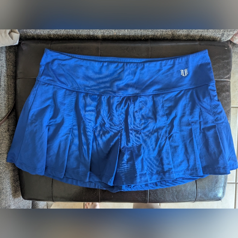 Workout skirt with built in shorts